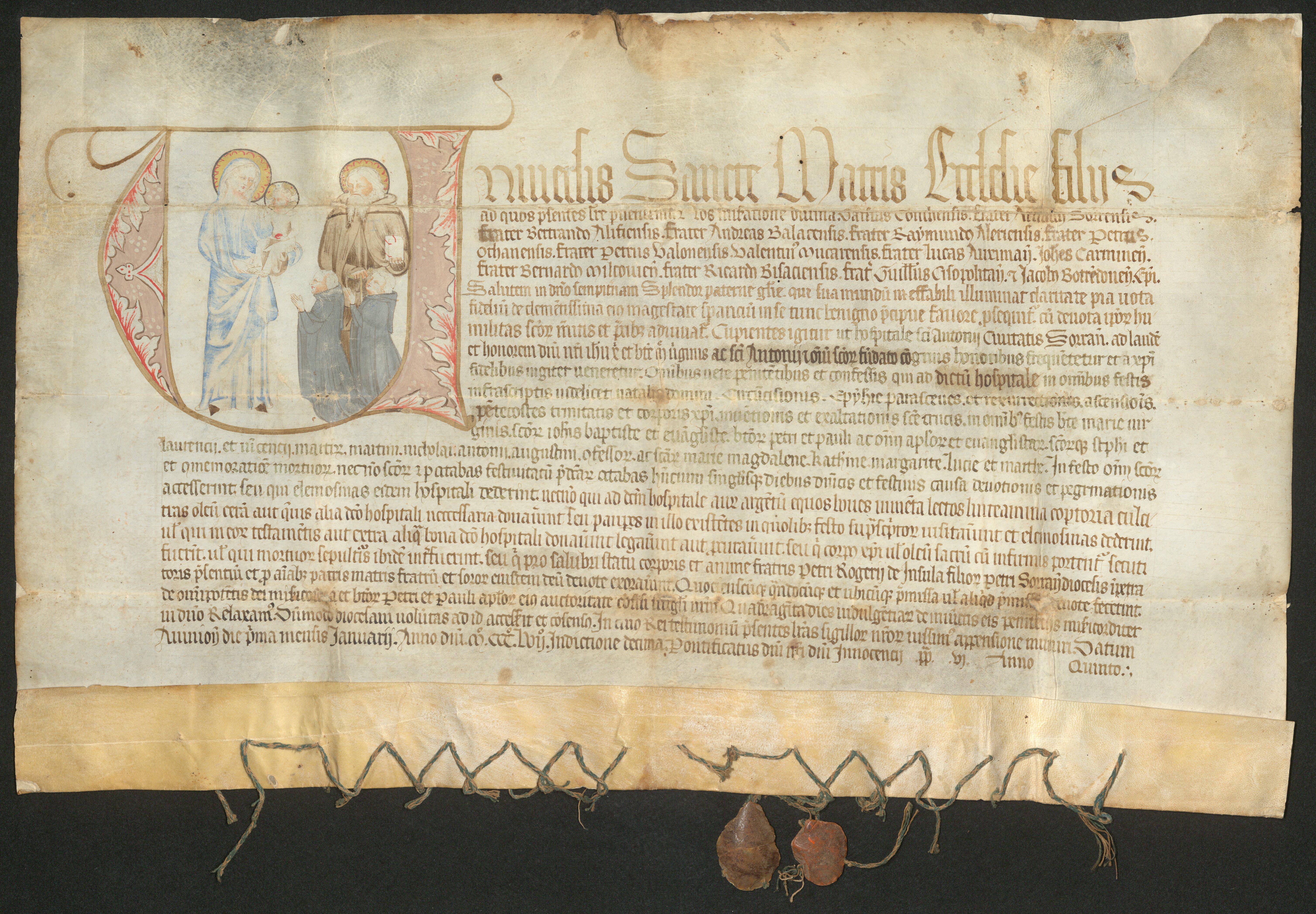 Indulgenza di Innocenzo VI - 1357