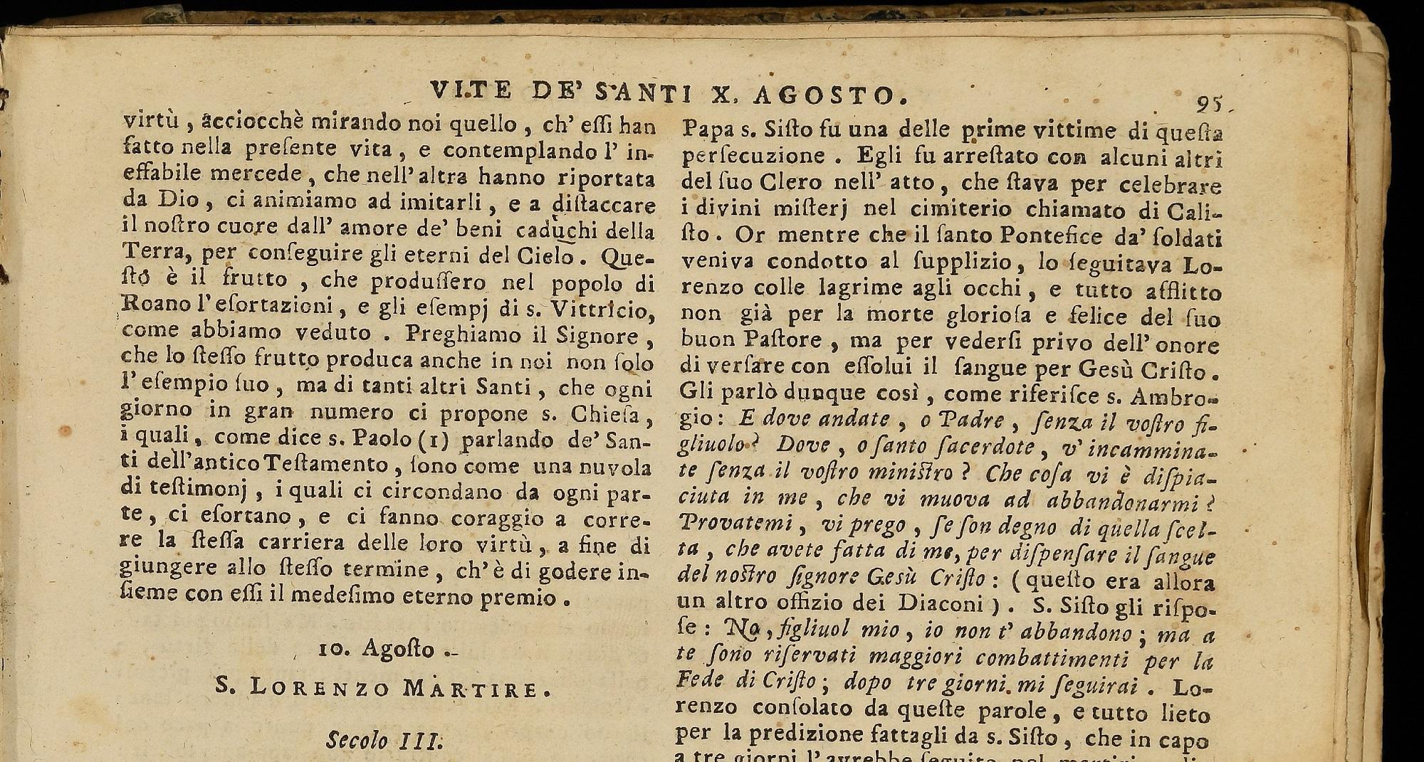 Vite dei Santi